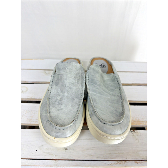 Sofft Shoes - New No Box Sofft Camo Gray Slides Sneaker #1064 Womens 6.5